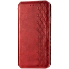 Кожаный чехол-книжка GETMAN Cubic для Xiaomi Redmi Note 9 / Redmi 10X Красный