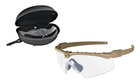 Баллистические, тактические очки Oakley SI Ballistic M Frame 3.0 с линзами: Прозрачная/ Smoke Gray. Цвет оправы: Dark Bone. - изображение 5