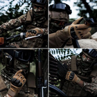 Рукавички тактичні сенсорні BDA; L/9; Ворон. Універсальні тактичні рукавички з пальцями. Армійські рукавички - зображення 8