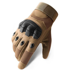 Рукавички тактичні сенсорні BDA; L/9; Хакі. Універсальні тактичні рукавички з пальцями. Армійські рукавички - зображення 3