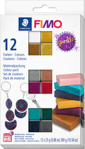 Набір пластики Fimo Effect Sparkle Colours 12 кольорів х 25 г (4007817096543)