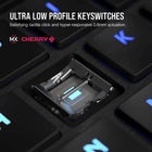 Клавіатура бездротова Corsair K100 Air Cherry MX Ultra Low Profile RGB Wireless Black (CH-913A01U-NA) - зображення 10