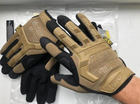 Рукавички тактичні армійські розмір XL Mechanix, тактичні рукавиці з закритими пальцями койот - зображення 2