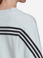 Bluza damska bez kaptura Adidas W Fi 3S Crew HH9109 S Jasnoniebieska (4065417114333) - obraz 3