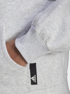 Толстовка на блискавці з капюшоном жіноча Adidas W Sl Hd Fz HE2861 M Сіра (4065423172860) - зображення 4