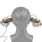 Кріплення адаптер WoSporT на каску шолом Tan для навушників Peltor/Earmor/Howard (Чебурашка) - зображення 4