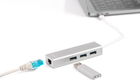 Hub USB Digitus USB Type-C 4-w-1 (DA-70255) - obraz 3
