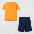 Komplet (t-shirt + spodenki) dla dzieci OVS Tsh Print+Shr Jersey 1796831 146 cm Pomarańczowy/Granatowy (8056781016145) - obraz 2
