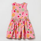 Sukienka dziecięca OVS Aop Dress 15-2216 Aop 1804224 128 cm Różowa (8056781108406) - obraz 1