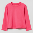 Longsleeve dziecięcy OVS Solid T-Shir Fandango Pin 1822512 104 cm Różowy (8056781593691) - obraz 1