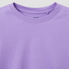 Дитяча футболка з довгими рукавами для дівчинки OVS Solid T-Shir Bougainville 1822526 110 см Фіолетова (8056781593844) - зображення 3