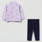 Komplet (bluza + legginsy) dla dzieci OVS Full Zip Aop Lilac Breeze 1817459 98 cm Fioletowa (8056781509364) - obraz 2