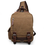 Тактичний чоловічий рюкзак Vintage Бежевий рюкзак для чоловіка (206845) - зображення 2