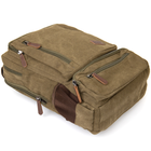 Рюкзак текстильний дорожній унісекс на два відділення Vintage Зелений (221474) - зображення 5