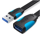 Кабель удленитель USB-USB 3.0 Vention Flat 5Gbps 0,5 m (папа-мама) VAS-A13-B050