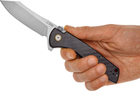 Нож CJRB Knives Kicker SW D2 G10 Black (27980283) - изображение 6