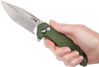 Ніж CJRB Knives Riff SW AR-RPM9 Steel Micarta Green (27980348) - зображення 6