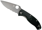 Нож Spyderco Tenacious FRN полусеррейтор Black (871390) - изображение 1