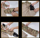 Тактические защитные наколенники налокотники PA14 WoSporT (Черно/Кайот) - изображение 6
