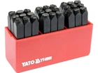 Трафареты буквенные YATO YT-6862, кпл. 27 шт, h-6 мм