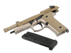 Пістолет Beretta SR9A3 (Green gas/CO2) Full Metal Tan SRC - изображение 8