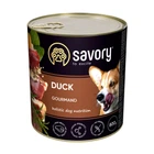 Вологий корм Savory для дорослих собак з качкою