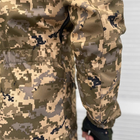 Мужской Костюм SoftShell на Флисе / Водонепроницаемый Комплект Куртка с капюшоном + Брюки пиксель размер XXL - изображение 5