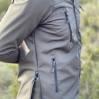 Мужской Демисезонный Костюм Куртка + Брюки на Фличе/ Форма Softshell олива размер M 44-46 - изображение 7