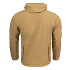 Мужская демисезонная Куртка с капюшоном Softshell Shark Skin 01 на флисе до -10°C койот размер M - изображение 7