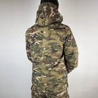 Мужская демисезонная Куртка с капюшоном Softshell на флисе мультикам размер L - изображение 4