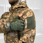 Мужская утепленная Куртка Soft-shell с липучками под шевроны и манжетами пиксель размер XL - изображение 3