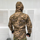 Мужская утепленная Куртка Soft-shell с липучками под шевроны и манжетами пиксель размер XL - изображение 6