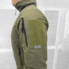 Мужская демисезонная Куртка рип-стоп с эластичными манжетами и водонепроницаемой подкладкой олива размер XXXL - изображение 3