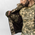 Чоловічий Демісезонний Бомбер Ріп-стоп з капюшоном / Куртка з підкладкою лаке піксель розмір 4XL - зображення 7