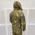 Чоловіча утеплена Куртка з капюшоном Combat Soft-shell / Бушлат на подвійному флісі камуфляж розмір L - зображення 6