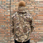 Мужская водонепроницаемая куртка с капюшоном Han wild G8 Softshell на флисе мультикам размер 3XL - изображение 3