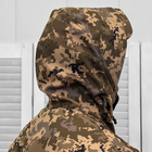 Чоловіча утеплена Куртка Soft-shell з липучками під шеврони та манжетами піксель розмір S - зображення 5
