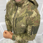 Мужская утепленная Куртка с капюшоном Combat Soft-shell / Бушлат на двойном флисе камуфляж размер M - изображение 5
