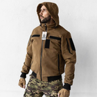 Чоловічий Демісезонний Бомбер Ріп-стоп з капюшоном / Куртка з підкладкою лаке койот розмір L - зображення 3