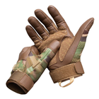 Плотные перчатки Razor с защитными накладками и антискользящими вставками койот размер XL - изображение 2