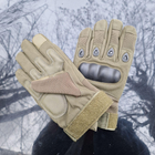 Зимние утепленные перчатки с косточками и сенсорными накладками олива размер XL - изображение 8
