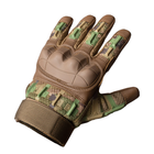 Плотные перчатки Razor с защитными накладками и антискользящими вставками койот размер M - изображение 4