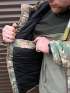 Мужская зимняя Куртка Army M-65 с капюшоном / Бушлат с водонепроницаемым отталкиванием мультикам размер XXXL - изображение 5