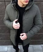 Зимняя мужская Куртка Pobedov "Dzen" до -18°C с капюшоном на силиконе хаки размер L - изображение 8