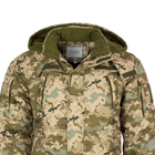 Мужская зимняя Куртка SoftShell с флисовой подкладкой / Бушлат екопух пиксель размер 56 - изображение 4