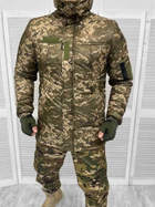 Мужская зимняя Куртка с капюшоном на подкладке Omni-Heat / Бушлат с мембраной піксель размер XXL - изображение 1