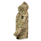 Мужская зимняя Куртка SoftShell с флисовой подкладкой / Бушлат екопух пиксель размер 46 - изображение 3