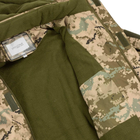 Мужская зимняя Куртка SoftShell с флисовой подкладкой / Бушлат екопух пиксель размер 52 - изображение 5