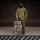 Прочная Сумка - Рюкзак для транспортировки вещей 120л / Водонепроницаемый Баул пиксель - изображение 4