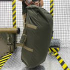 Прочная Сумка - Рюкзак 2Е для транспортировки вещей 110л / Водонепроницаемый Баул Cordura олива - изображение 3